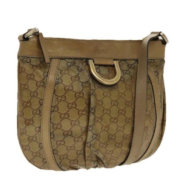 GUCCI GG Crystal Shoulder Bag Gold Tone Gold - Picture 1 of 16